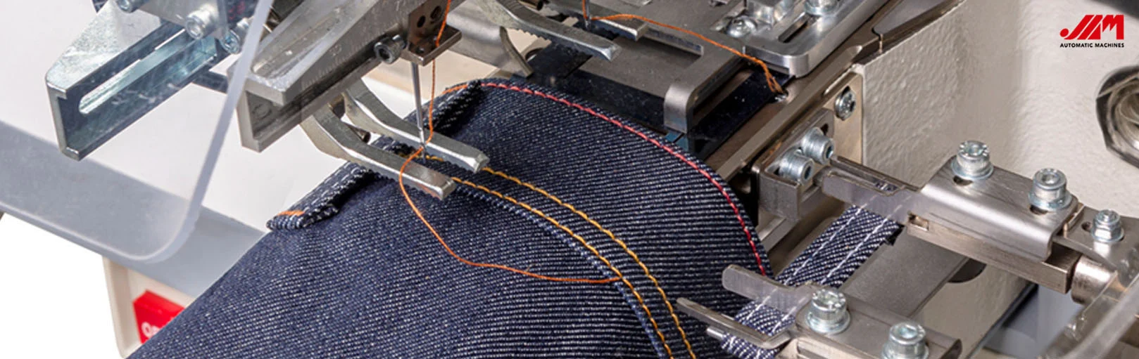 Unidad JAM JT801P trabajando sobre una prenda de denim